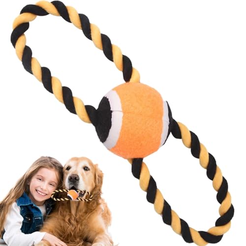 Kauspielzeug aus Seil für Hunde, Tennisballseil für Hunde, interaktives Hundespielzeug, Tennisball aus Seil Figur 8, Halloween-Kauspielzeug, Compag-Zubehör Kauspielzeug aus Seil für Hunde, Tennisballseil für Hunde, interaktives Hundespielzeug, Tennisball aus Seil Figur 8, Halloween-Kauspielzeug, Compag-Zubehör von Générique