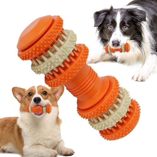 Kauspielzeug für starke Hunde, strapazierfähiges Hundespielzeug mit Leckerli-Puzzle für starke Kauer, Leckerli-Spender, Zubehör für Welpen, Lebensmittelpuzzle und Zubehör für Leckereien von Générique