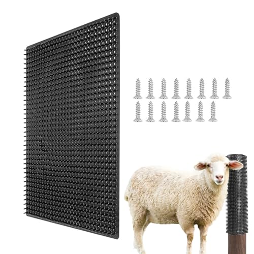 Kissen Kratzbods | Juckreiz Matte für Bauernhoftiere – sichere Pferdehaarpinsel für die Fellpflege von Bauernhoftieren Juckreiz Linderung von Générique