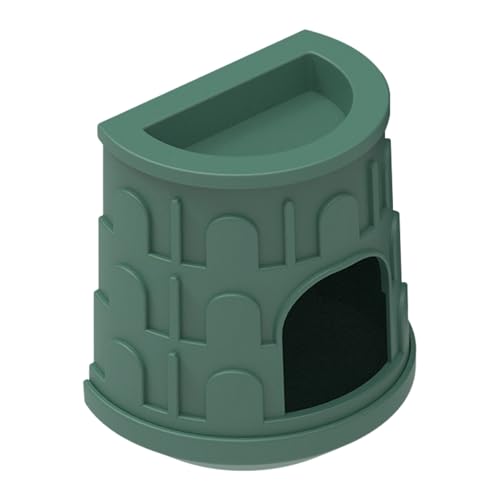 Kleines Reptilien-Hide, Gecko Reptile House Hiding Cave, Top Food & Water Basin Design, Removable Landscape Ornament and Easy to Clean, Ideal for Tank, Enclosure, Terrarium Setup von Générique