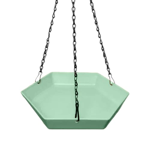 Kleines Vogelbad – Tränke für den Außenbereich, Polygonal für Vögel – Gartendekoration zum Aufhängen für Balkon, Terrasse, Park, Vogelbeobachter von Générique
