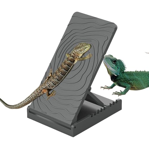 Krabbelbrett für Barbudrachen | Sonnenbadgestein aus Schiefer für Terrarium Gecko – faltbares Zubehör für Erholung Spiel Eidechsen Schlangen Frösche Tritonen Schildkröten Chamäleons von Générique