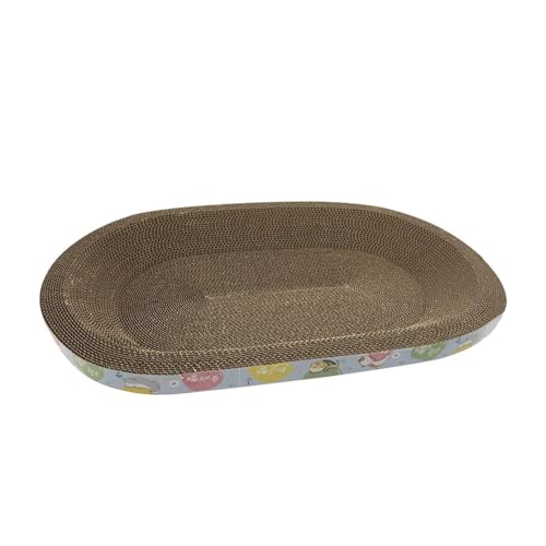 Kratzbaum aus Pappe, ovaler Notizblock, 2 in 1, dickes Katzenbett, langlebiges Katzenspielzeug, kratzfestes Kratzspielzeug für Hauskatzen, Kätzchen, Schutzmöbel Kratzbaum aus Pappe, ovaler Notizblock, 2 in 1, dickes Katzenbett, langlebiges Katzenspielzeug, kratzfestes Kratzspielzeug für Hauskatzen, Kätzchen, Schutzmöbel von Générique
