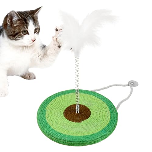 Kratzbaum für Katzen mit Federspielzeug, Spielzeug für Kätzchen | Kratzstation für Katzen mit Federspielzeug, vertikaler Kratzbaum aus Sisal für Katzen und Kätzchen im Innenbereich Kratzbaum für Katzen mit Federspielzeug, Spielzeug für Kätzchen | Kratzstation für Katzen mit Federspielzeug, vertikaler Kratzbaum aus Sisal für Katzen und Kätzchen im Innenbereich von Générique