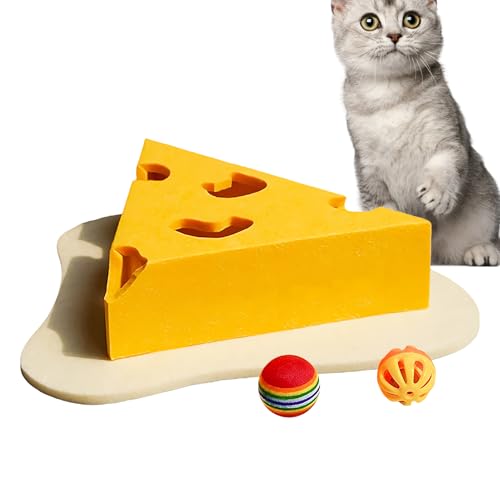 Kratzbrett für Katzen, strapazierfähig, Haustier-Kitten, Kratzpolster mit Käsedesign, 24 x 30,5 x 40,5 cm, interaktives Katzen-Kratzspielzeug für kleine, mittlere und große Katzen bei Zuhause Kratzbrett für Katzen, strapazierfähig, Haustier-Kitten, Kratzpolster mit Käsedesign, 24 x 30,5 x 40,5 cm, interaktives Katzen-Kratzspielzeug für kleine, mittlere und große Katzen bei Zuhause von Générique