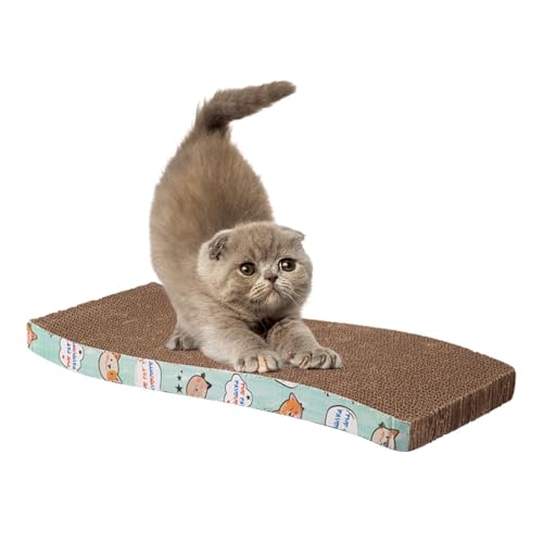 Kratzbrett für Katzen – Mehrzweck-Kratzmatte aus Karton für Kätzchen | Kratzbrett für Katze, ideal zum Schutz von Möbeln und Teppichen, doppelseitige Kratzmatte mit te Kratzbrett für Katzen – Mehrzweck-Kratzmatte aus Karton für Kätzchen | Kratzbrett für Katze, ideal zum Schutz von Möbeln und Teppichen, doppelseitige Kratzmatte mit te von Générique