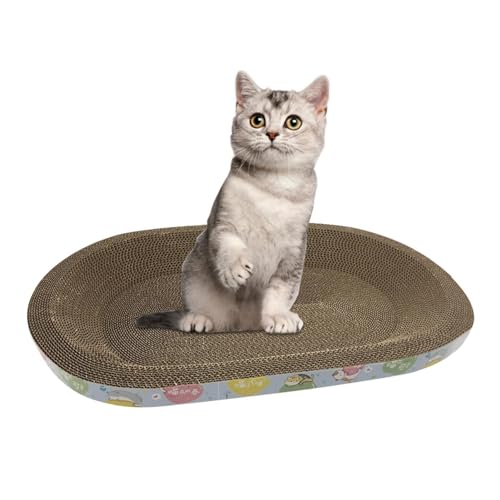 Kratzbrett für Katzen | Ovales Kratzbett für Katzen 2 in 1 – Kratzbrett für Katzen, groß, leicht zu kratzen für Katzen Kratzbrett für Katzen | Ovales Kratzbett für Katzen 2 in 1 – Kratzbrett für Katzen, groß, leicht zu kratzen für Katzen von Générique
