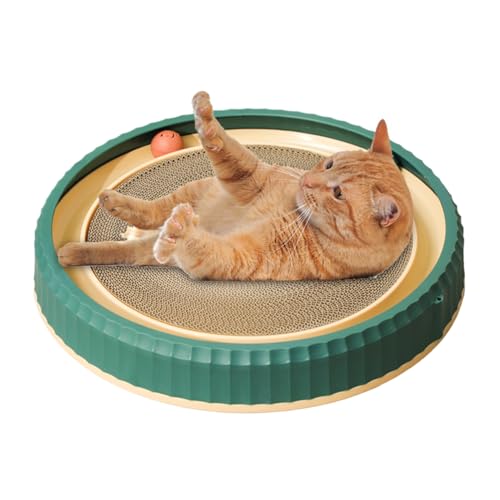 Kratzbrett für Katzen – rundes Kratzbrett für Katzen im Innenbereich – Matte für interaktive Spiele, Ruhe und Versteck, skalierbares Möbel für Kätzchen und erwachsene Katzen Kratzbrett für Katzen – rundes Kratzbrett für Katzen im Innenbereich – Matte für interaktive Spiele, Ruhe und Versteck, skalierbares Möbel für Kätzchen und erwachsene Katzen von Générique