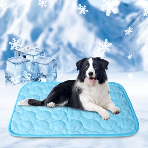 Kühlmatte für Hunde und Katzen, Kühlmatte aus Eisseide, atmungsaktiv, ungiftig, langlebig, Ice Silk Pet Cooling Mats für Tiere im Sommer Kühlmatte für Hunde und Katzen, Kühlmatte aus Eisseide, atmungsaktiv, ungiftig, langlebig, Ice Silk Pet Cooling Mats für Tiere im Sommer von Générique