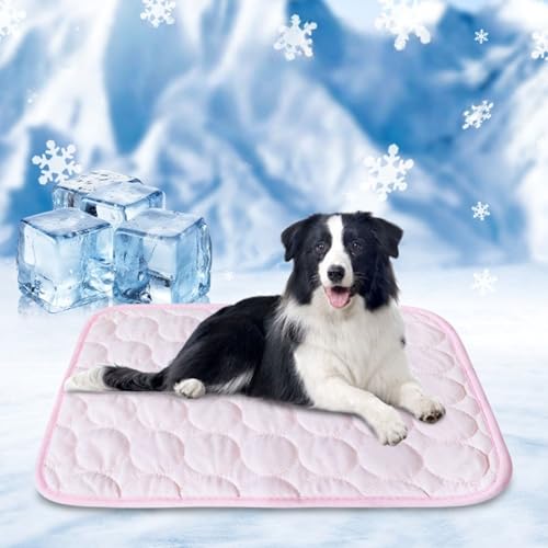 Kühlmatte für Hunde und Katzen, Kühlmatte aus Eisseide, atmungsaktiv, ungiftig, langlebig, Ice Silk Pet Cooling Mats für Tiere im Sommer Kühlmatte für Hunde und Katzen, Kühlmatte aus Eisseide, atmungsaktiv, ungiftig, langlebig, Ice Silk Pet Cooling Mats für Tiere im Sommer von Générique