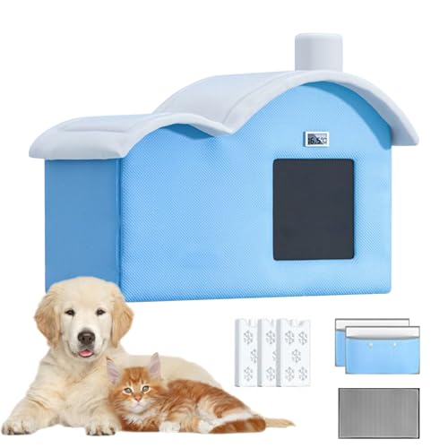 Kühlung für das Haus im Freien – Haignable Pet Hideouts | Katzenzwinger isoliert, Versteck für Haustiere, atmungsaktiv, Zwinger mit absorbierenden Beuteln und Eispackung für Tiere Kühlung für das Haus im Freien – Haignable Pet Hideouts | Katzenzwinger isoliert, Versteck für Haustiere, atmungsaktiv, Zwinger mit absorbierenden Beuteln und Eispackung für Tiere von Générique