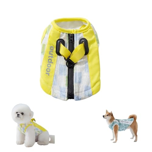 Kühlweste für Hunde – OG Clothes Shirt für den Sommer | kühlende Kleidung für Welpen bei warmem Wetter | Kühlweste mit atmungsaktivem Geschirr | Welpen-T-Shirt warme Kleidung von Générique
