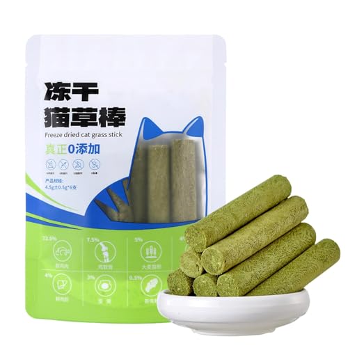 Leckerli für Katzen, Kausnack für Katzen | 6 x gefriergetrocknete Snack-Sticks für Katzen zum Zahnen | stimuliert die Interaktion, Reinigung der Zähne der Katzen, essbares Spielzeug für von Générique