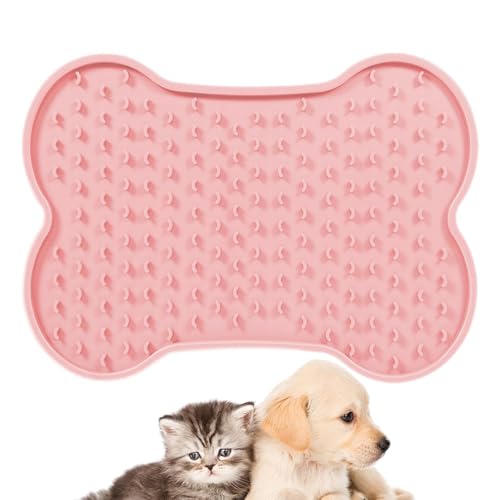 Leckmatte für Hunde, Leckmatte für langsames Füttern für Katzen, langsame Futternäpfe in Knochenform, kreative langsam fütternde Leckmatte, Leckmatte für Hunde, Leckmatte Po von Générique