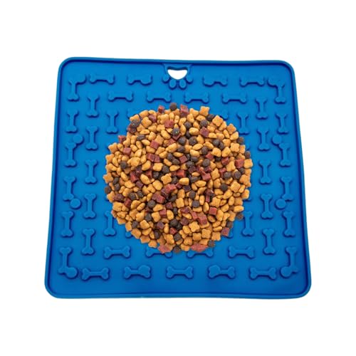 Lick Pads für Hunde, Silikon Dog Feeding Mats | Food Pad Easy to Clean 7,4 x 7,4 Zoll für Boredom Training Feeding Bereicherung Puppy Treat von Générique