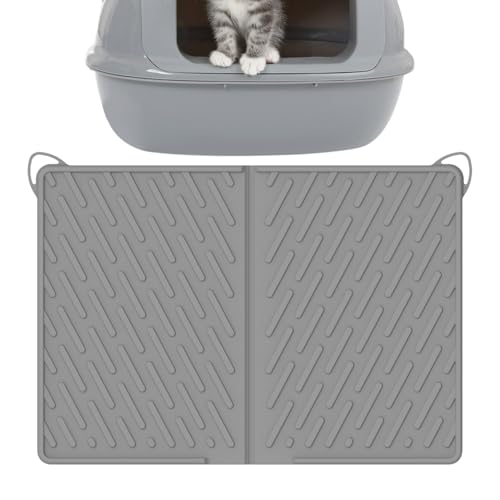Matte für Katzenstreu, Auffangmatte für Katzentoilette, 60 x 43 cm, kratzfest, wasserdicht, für den Innenbereich von Haustieren Matte für Katzenstreu, Auffangmatte für Katzentoilette, 60 x 43 cm, kratzfest, wasserdicht, für den Innenbereich von Haustieren von Générique