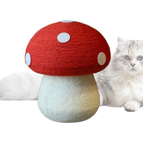 Mushroom Cat Scratcher, ergonomischer vertikaler Climber Post, tragbares Spielzeug, 28 x 34 cm für Kittens, Outdoor Use, Family Fun, Birthday Gift Idea Redirect Destructive Behavior Mushroom Cat Scratcher, ergonomischer vertikaler Climber Post, tragbares Spielzeug, 28 x 34 cm für Kittens, Outdoor Use, Family Fun, Birthday Gift Idea Redirect Destructive Behavior von Générique
