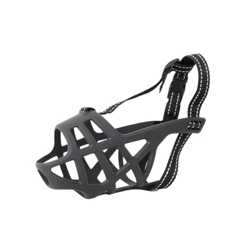 Muzzle Muzzle für große Hunde, verstellbar, weiche Hundemütze, tragbar, atmungsaktiv, für kleine und mittelgroße Hunde, ideal zum Verhüten von Biting, Barking und Kauen für Hundehütten Muzzle Muzzle für große Hunde, verstellbar, weiche Hundemütze, tragbar, atmungsaktiv, für kleine und mittelgroße Hunde, ideal zum Verhüten von Biting, Barking und Kauen für Hundehütten von Générique