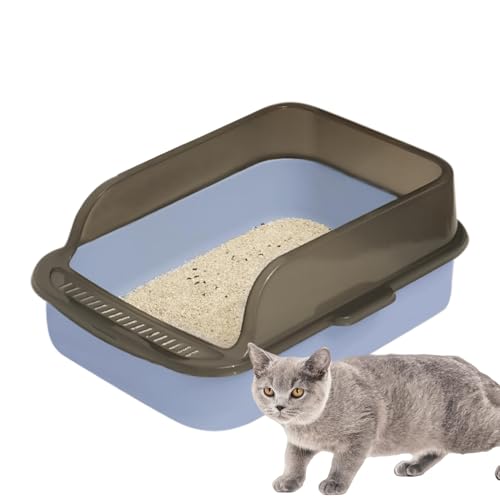 Open Cat Litter Box, Katzentoilette – Geruchskontrolle Auslaufsichere Hygiene – Haustier-Toilettenzubehör, leicht zu reinigende Katzentoilette Open Cat Litter Box, Katzentoilette – Geruchskontrolle Auslaufsichere Hygiene – Haustier-Toilettenzubehör, leicht zu reinigende Katzentoilette von Générique
