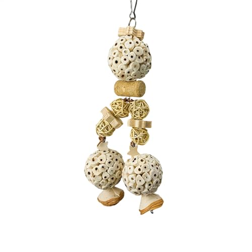 Papageienmastbälle | Hängen Sie Papageienspielzeug aus Naturholz | -Spielzeug, Vogelkäfig-Zubehör für Papageien, Nymphensittiche, Sittiche, Wange Papageienmastbälle | Hängen Sie Papageienspielzeug aus Naturholz | -Spielzeug, Vogelkäfig-Zubehör für Papageien, Nymphensittiche, Sittiche, Wange von Générique