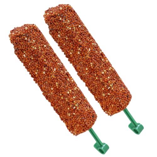 Parket zur Behandlung von Sticks – 2 Stück Vogelsnacks, Training von Kaubelohnungen | Kreatives Design, reichhaltige Funktionen von Générique