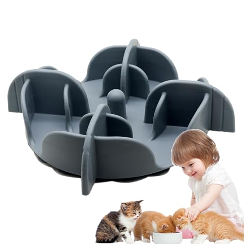 Pet Bowl Feeder langsam – Puzzleschale aus Silikon ohne Rutschen, erhöhter Hundenapf gegen Gulping | langsames Fressen für mittelgroße Hunde, ein Gericht für Haustiere ohne von Générique