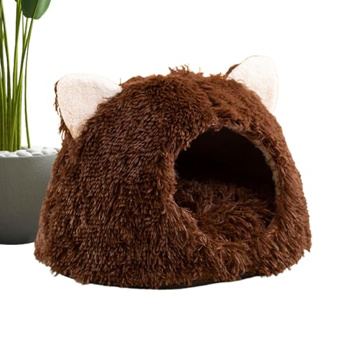 Plush Cat Cave Bed, Warmes Pet Puppy Nesting House, Cat Sleeping Bed Semi-Enclosed, Cute Indoor Cats Beds, Pet Nest Bed for Katzen und Hunde, halbgeschlossenes Katzenbett, Warmes Puppy Nest Bett für Plush Cat Cave Bed, Warmes Pet Puppy Nesting House, Cat Sleeping Bed Semi-Enclosed, Cute Indoor Cats Beds, Pet Nest Bed for Katzen und Hunde, halbgeschlossenes Katzenbett, Warmes Puppy Nest Bett für von Générique