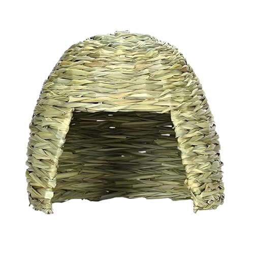 Rabbits Grass House – handgewebtes Strohhüttenbett für kleine Tiere | Kompakter faltbarer Heuunterstand mit luftigen Nistdesigns, bequeme Einstreu für Chinchillas Guinea Meerschweinchen Hamster h Rabbits Grass House – handgewebtes Strohhüttenbett für kleine Tiere | Kompakter faltbarer Heuunterstand mit luftigen Nistdesigns, bequeme Einstreu für Chinchillas Guinea Meerschweinchen Hamster h von Générique
