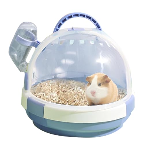 Reise-Transportbox für Hamster, Haustier-Reise-Transporter – Kleintierkäfige Hamsterhalter Anti-Kau-Design | Tragbare Hamsterkäfige e von Générique