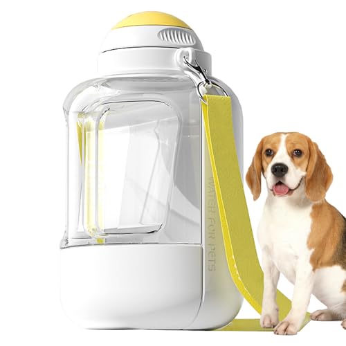 Reisewasserflasche für Hunde – tragbare Trinkflasche für Haustiere, auslaufsicherer Welpenspender | 2-in-1 Trinkschale für Hunde, Wasserspender Reisewasserflasche für Hunde – tragbare Trinkflasche für Haustiere, auslaufsicherer Welpenspender | 2-in-1 Trinkschale für Hunde, Wasserspender von Générique