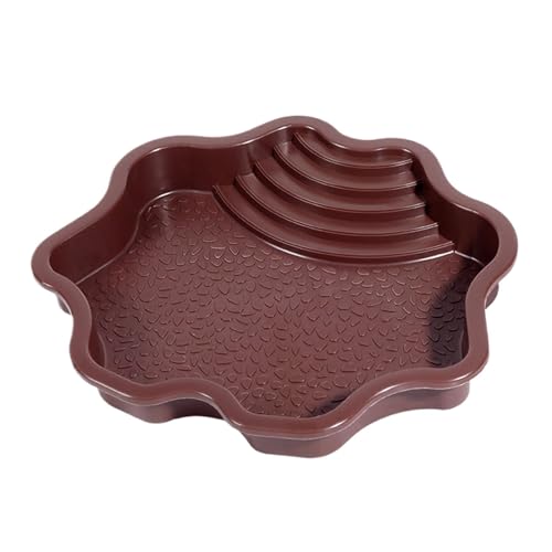 Reptile Bathing Pool, Schildkröte Wasserfeeder, ABS-Material, Turtle Bath Tub Gecko Lizard Habitat für Dekoration und Zubehör, 255 g von Générique