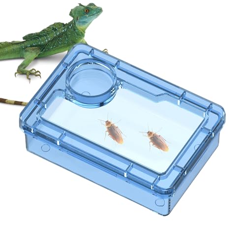 Reptile Food Dish, Anti-Escape Water, 4,92 x 3,35 Zoll (11,9 x 7,9 cm), Tierfeder, Authentic Habitat Zubehör, keine Rückmeldung für Schildkröte, Lizard, Spider, Snake, Chameleon, Tank von Générique