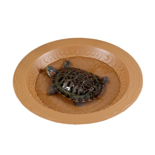 Reptile Water Dish Food Bowl – Schildkröte Water Dish, Schallow Reptile Feeder, Reptile Feeding Dish | Bathing Pool, Amphibians Habitat Zubehör, Pet Supplies for Gecko Snake Bearded Dragon von Générique
