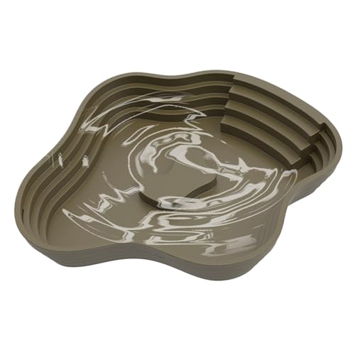 Reptile Water Dish with Ramp | Schildkröte Bathing Pool for Amphibians | Reptile Habitat Accessories, Gecko, Bearded Dragon, Lizard, Frog, Snake, Salamander Drinking and Soaking Dish ** von Générique