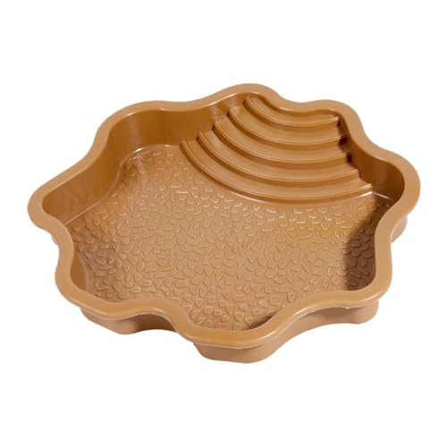 Reptilien-Badpool, Schwimmbad mit Rampe | Reptilienbad Bade Pool Futter Dish Aquarium Ornament für Gecko/Schlange/Drachen/Eidechse von Générique