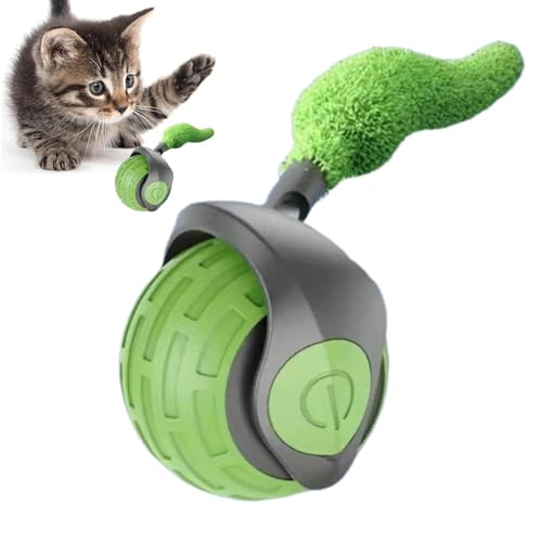 Rollbarer Ball für Haustiere – interaktives Katzenspielzeug | Katzenspielzeugball für intelligente Katzen | Spielzeug für Katzen, die Schwanzkugel jagen | Katzenspielzeug mit zwei Geschwindigkeiten | Rollbarer Ball für Haustiere – interaktives Katzenspielzeug | Katzenspielzeugball für intelligente Katzen | Spielzeug für Katzen, die Schwanzkugel jagen | Katzenspielzeug mit zwei Geschwindigkeiten | von Générique