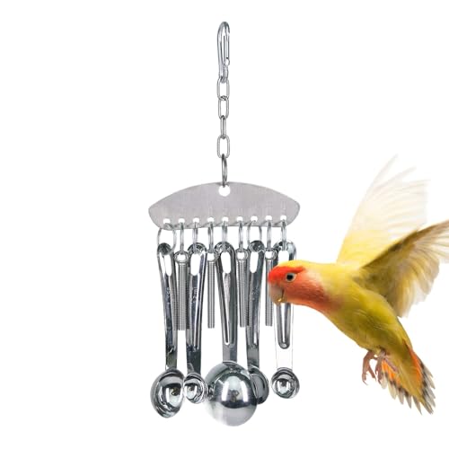 Rostfreier Vogel-Balsam, Kauspielzeug – rostfreier Edelstahl – Spielzeug für Vögel mit Ringglocke für | Stahl zum Kauen von Papageien, Vögeln, Edelstahl, Vogelkäfig-Spielzeug Rostfreier Vogel-Balsam, Kauspielzeug – rostfreier Edelstahl – Spielzeug für Vögel mit Ringglocke für | Stahl zum Kauen von Papageien, Vögeln, Edelstahl, Vogelkäfig-Spielzeug von Générique