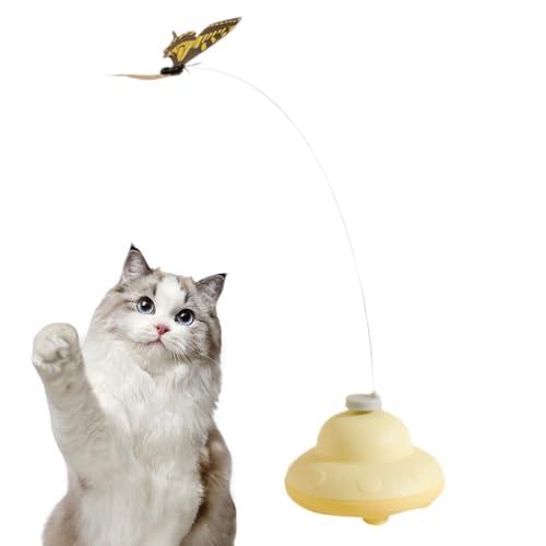 Schmetterlingsspielzeug für Katzen – elektrische automatische Katzenangel | Zubehör für Tiere für Übung, Training, geistige Stimulation im Innen- und Außenbereich, Reisen, Klettern und Kratzen Schmetterlingsspielzeug für Katzen – elektrische automatische Katzenangel | Zubehör für Tiere für Übung, Training, geistige Stimulation im Innen- und Außenbereich, Reisen, Klettern und Kratzen von Générique