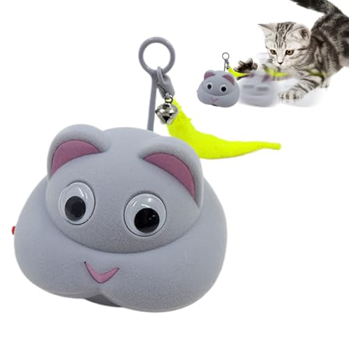 Spielzeug für Hauskatzen | Elektrische Maus, bewegliches Spielzeug zur Bereicherung von Katzen – wiederaufladbares Haustierzubehör mit Licht und Zubehör zur Stimulierung des Kauens und des Trainings Spielzeug für Hauskatzen | Elektrische Maus, bewegliches Spielzeug zur Bereicherung von Katzen – wiederaufladbares Haustierzubehör mit Licht und Zubehör zur Stimulierung des Kauens und des Trainings von Générique