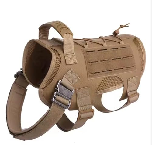 Taktisches Hundegeschirr – Sicherheitsarnet gegen Zug in Y | Ideal Französische Bulldogge, große Hunde | Dog Copenhagen Militärstil mit Fallschutz | Absoluter Komfort für ruhige Spaziergänge von Générique