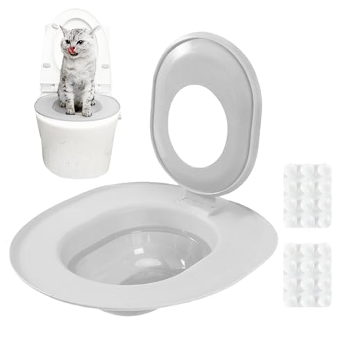 Toilettentrainer-Set für Katzen, Trainingsset im Zimmer, Katzenstreu-Werkzeug mit Tassensockel ohne Tasse von Générique
