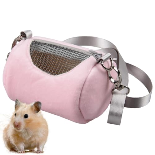 Tragbare kleine Haustiertragetasche – Atmungsaktive Reise-Hängematte für Hamster, Meerschweinchen, Kaninchen und Igel | Weiche und leichte Haustiertragetasche, sichere Reise-Tasche, mit Belüftung, von Générique