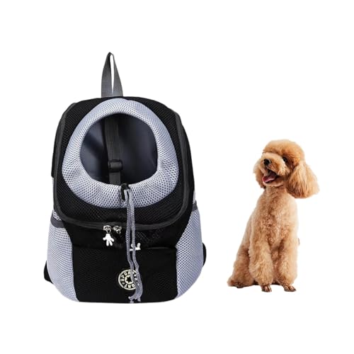 Tragbarer Reiserucksack für Haustiere, doppelte Schulter atmungsaktive Netz-Tragetasche mit Ausgangskopf Design für kleine Hunde, Katzen, von Générique