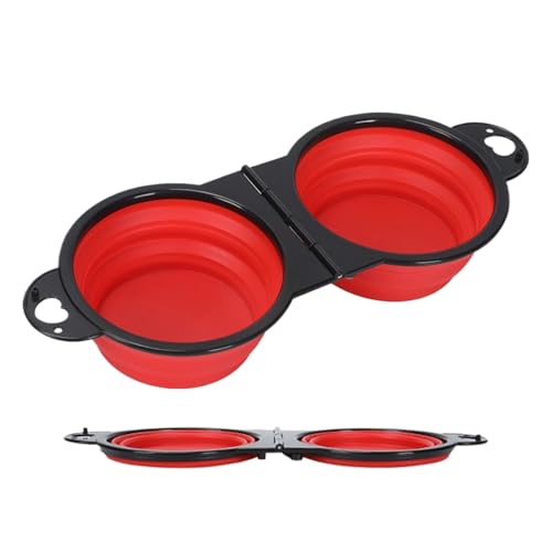 Tragbarer Wassernapf für Hunde, Doppelreise, Wassernapf für Haustiere, langsamer Wassernapf mit Clips, leichte Futterschüssel, Schüssel für Haustiere Tragbarer Wassernapf für Hunde, Doppelreise, Wassernapf für Haustiere, langsamer Wassernapf mit Clips, leichte Futterschüssel, Schüssel für Haustiere von Générique