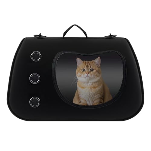 Transporttasche für Katzen, sichere Transporttasche für Katzen, verstellbar, Transportzubehör für Haustiere, Schulterriemen für Urlaub, Camping, Picknick, Reisen im Auto Transporttasche für Katzen, sichere Transporttasche für Katzen, verstellbar, Transportzubehör für Haustiere, Schulterriemen für Urlaub, Camping, Picknick, Reisen im Auto von Générique