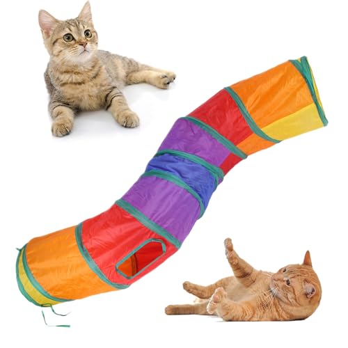 Tunnel für Katzen, Röhren und Tunnel für Katzen, interaktives und faltbares Zelt für Spiel Aktivität und Unterhaltung von Haustieren wie Hunden und Kaninchen drinnen und draußen Tunnel für Katzen, Röhren und Tunnel für Katzen, interaktives und faltbares Zelt für Spiel Aktivität und Unterhaltung von Haustieren wie Hunden und Kaninchen drinnen und draußen von Générique