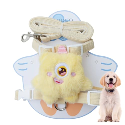 Verstellbare Hundegeschirr, sichere Traktionsriemen, Plush Vest Backpack, gepolsterter Comfort Fit, Sturdy Buckle Design, 7,87 - 10,24 Zoll, perfekt für Haustier-Laufbedürfnisse von Générique