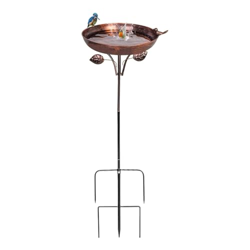 Vogel-Bad, Standing Outdoor Water Feeder, Garden Bird Bowl with 5 Pronged Ground Stake, Decorative Lawn Art, for Courtyard, Patio, Backyard, Garden Decor, Watching, Easy Installation Vogel-Bad, Standing Outdoor Water Feeder, Garden Bird Bowl with 5 Pronged Ground Stake, Decorative Lawn Art, for Courtyard, Patio, Backyard, Garden Decor, Watching, Easy Installation von Générique