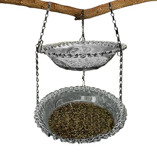 Vogel-Badeschüssel, multifunktional, für Haustiere, 24 x 24 x 6 cm, dekorativ, Garten, wetterfestes Design, leicht zu reinigen, für Yard, Terrasse, Käfig, Trellis Vogel-Badeschüssel, multifunktional, für Haustiere, 24 x 24 x 6 cm, dekorativ, Garten, wetterfestes Design, leicht zu reinigen, für Yard, Terrasse, Käfig, Trellis von Générique