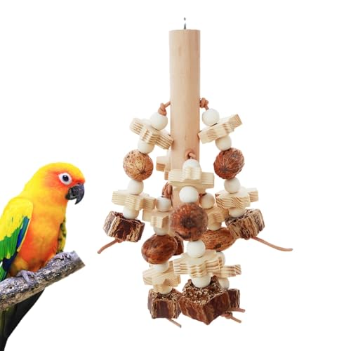 Vogelkäfig-Spielzeug aus Holz, stehendes Spielzeug für Vögel, Kaustick-Ständer aus Holz für , Kauspielzeug aus Naturholz für Nymphensittiche, Wellensittiche, Unzertrennliche und Vogelkäfig-Spielzeug aus Holz, stehendes Spielzeug für Vögel, Kaustick-Ständer aus Holz für , Kauspielzeug aus Naturholz für Nymphensittiche, Wellensittiche, Unzertrennliche und von Générique